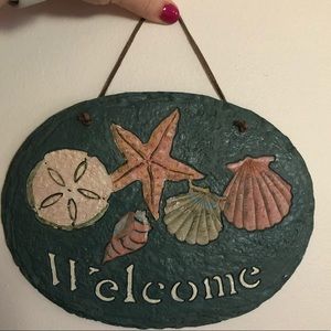 COPY - Seashell “Welcome” sign